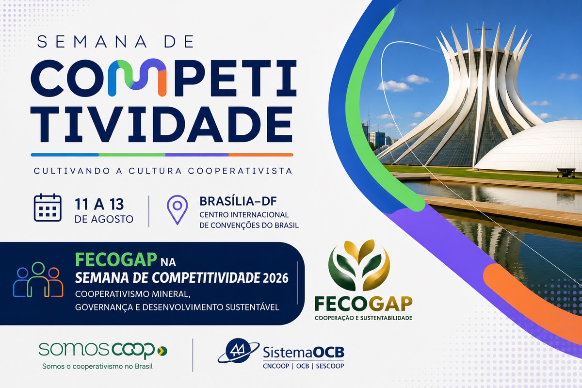 FECOGAP na Semana de Competitividade 2026 — Brasília-DF, 11 a 13 de agosto